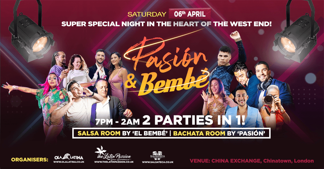 Pasion Bachata Party every first Saturday of the month in London, UK
