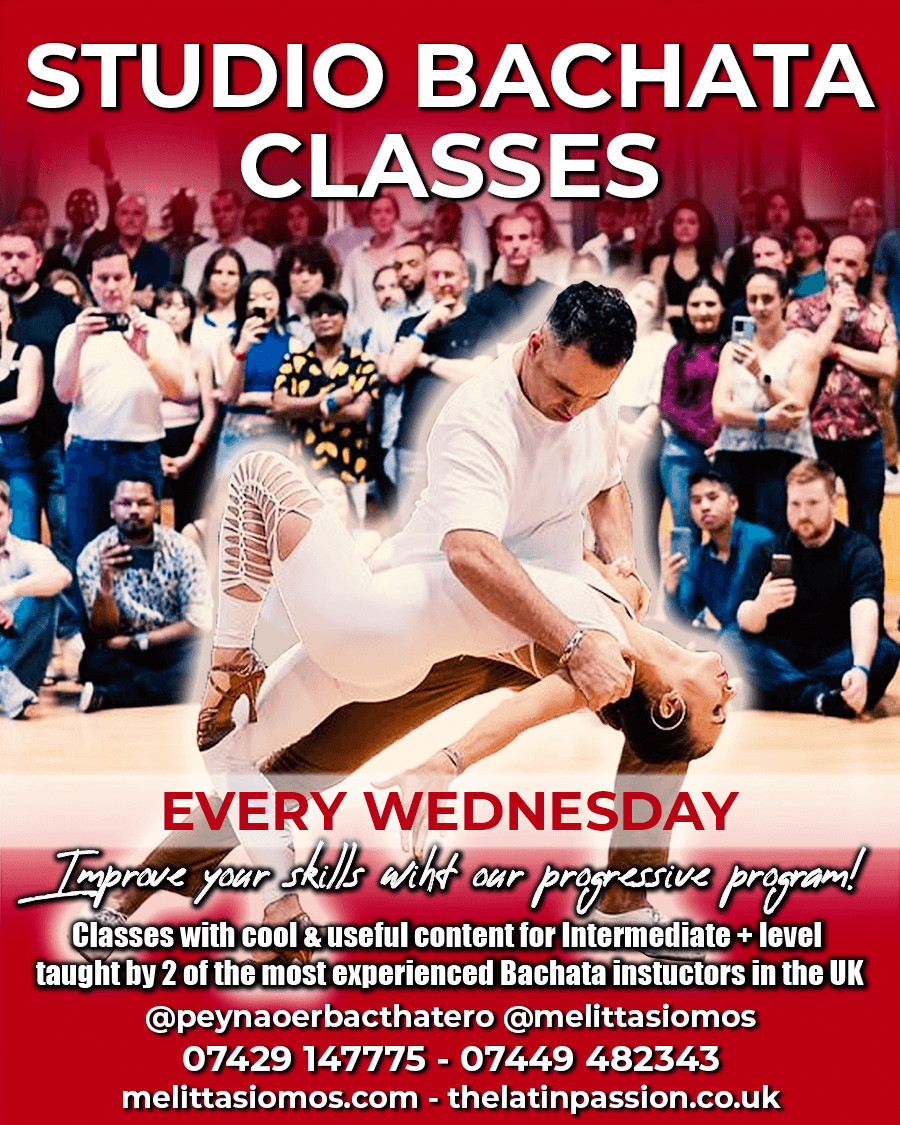 Studio Bachata classes with Peynao & Melitta every Wednesday in central London